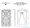 Besco Vexo Marble 170x90cm brodzik prostokątny VM-170-90-P